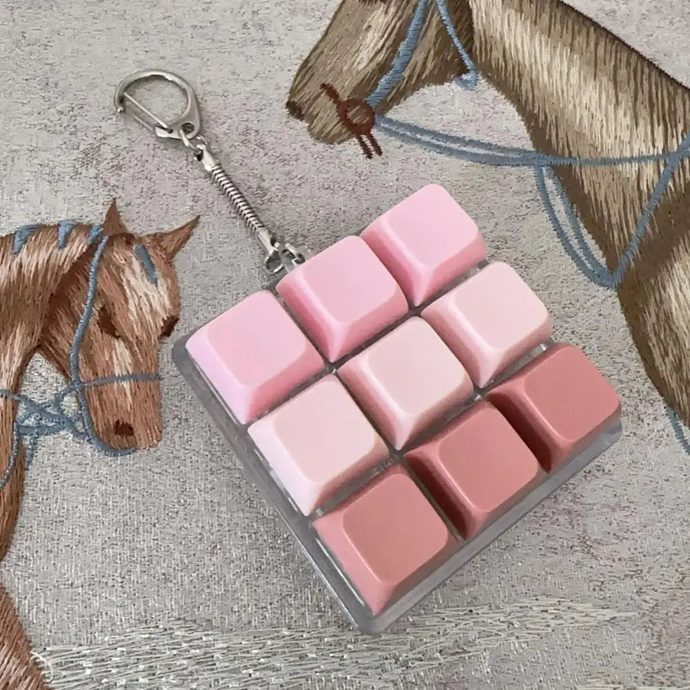 Mini Mechanical Keyboard Fidget Toy | Stress Relief Keychain | 1, 4, 5 & 9 Key Styles
