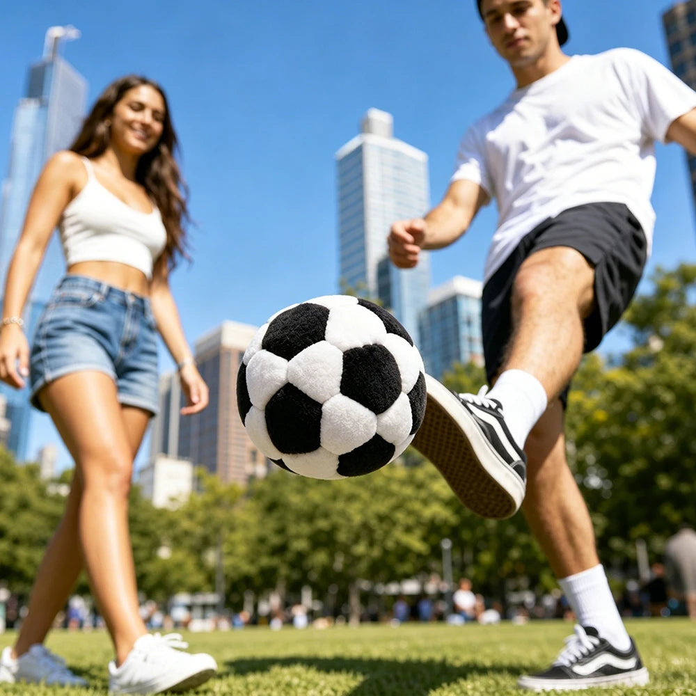 Soccer Footbag Hacky Sack Ball – Soft Fabric, 8cm