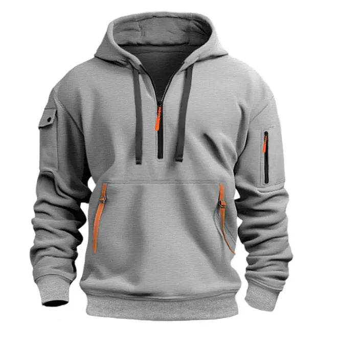 Men's Everyday Fleece Hoodie — Zip Pocket, Pull Rope & Plus Sizes Available
