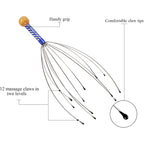 Octopus Scalp Massager & Head Scratcher