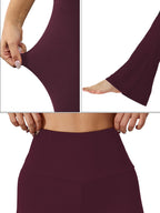 Women's High Waist Flare Leggings | Tummy Control Bell Bottom Yoga Pants