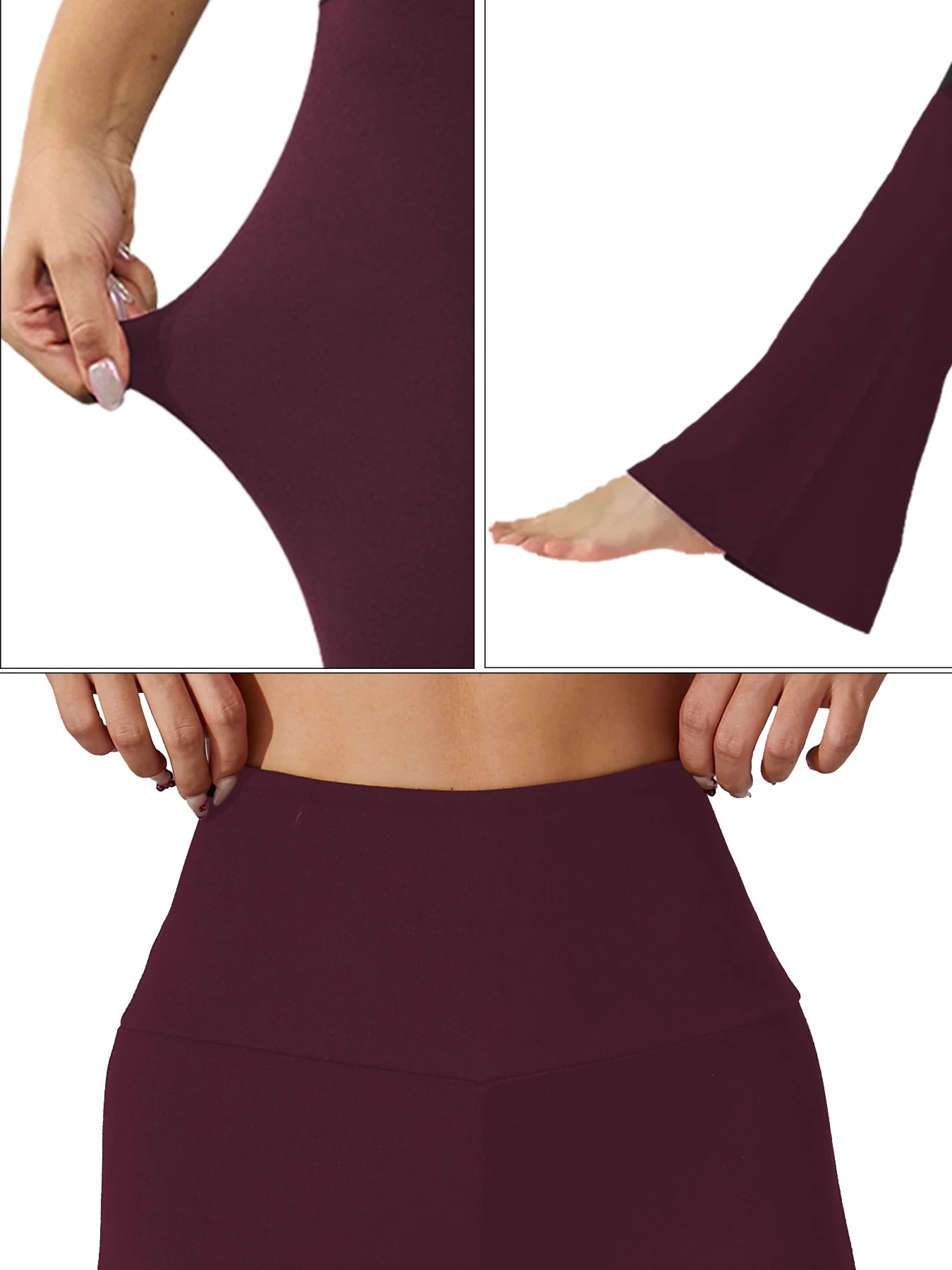 Women's High Waist Flare Leggings | Tummy Control Bell Bottom Yoga Pants