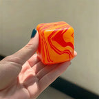 Rainbow Marbled Squishy Cube — Slow-Rise Stress Relief