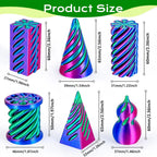 6 Pack Spiral Cone Fidget Toys