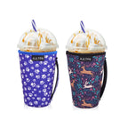 Neoprene Iced Coffee Sleeve with Handle – Fits 30–32oz Cups