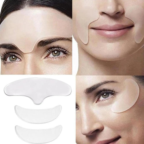 Anti-Wrinkle Silicone Patches – Forehead, Eye & Neck Smoothing Kit