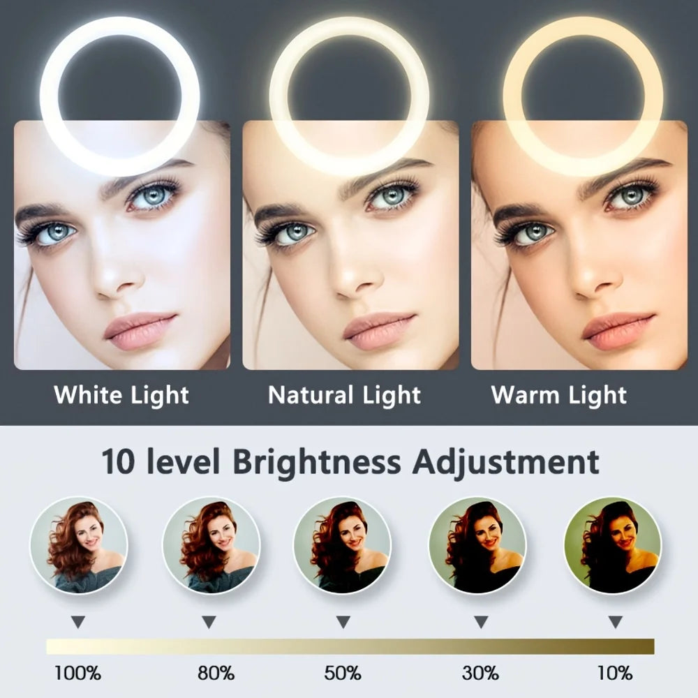 26cm Ring Light with Tripod Stand | Perfect Lighting for Selfies, Reels & Video Calls