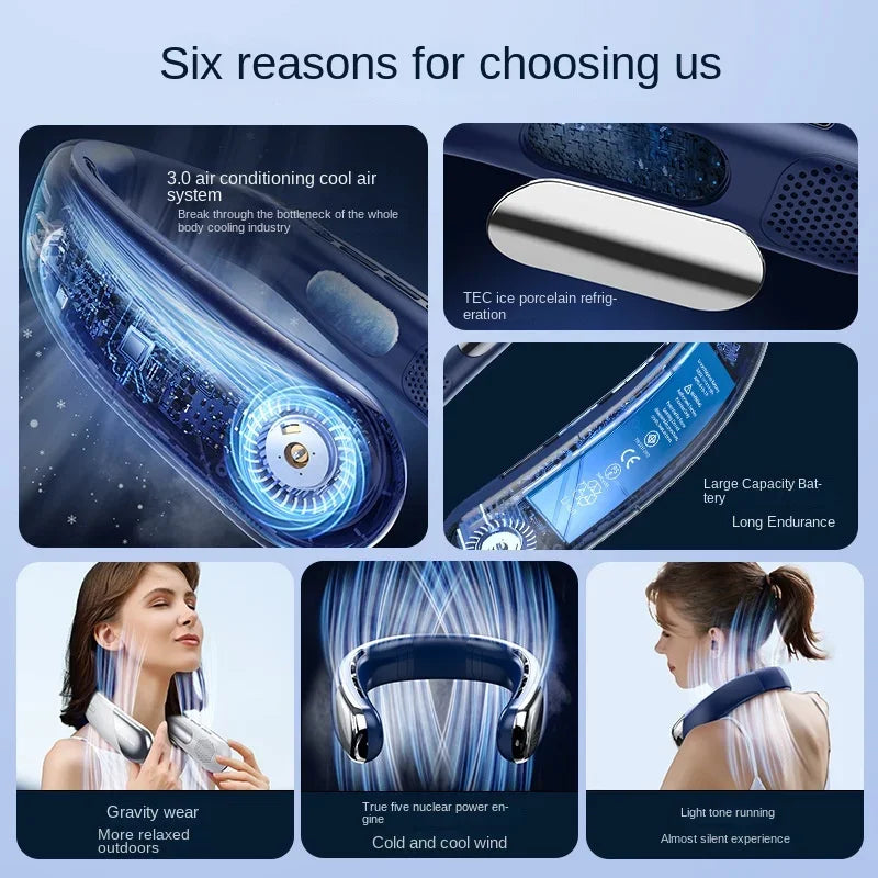 10,000 mAh Portable Neck Fan
