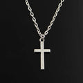 Double-Sided Cross Pendant Necklace