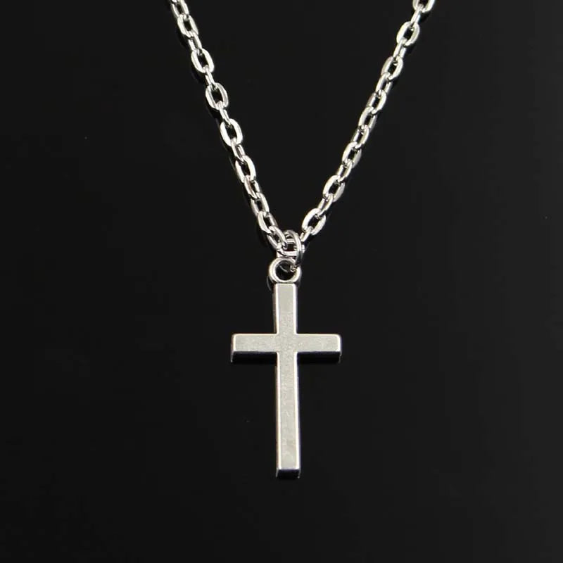 Double-Sided Cross Pendant Necklace