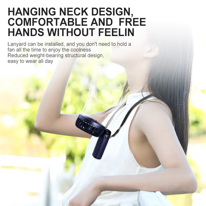 Portable Mini Fan With 5 Speeds
