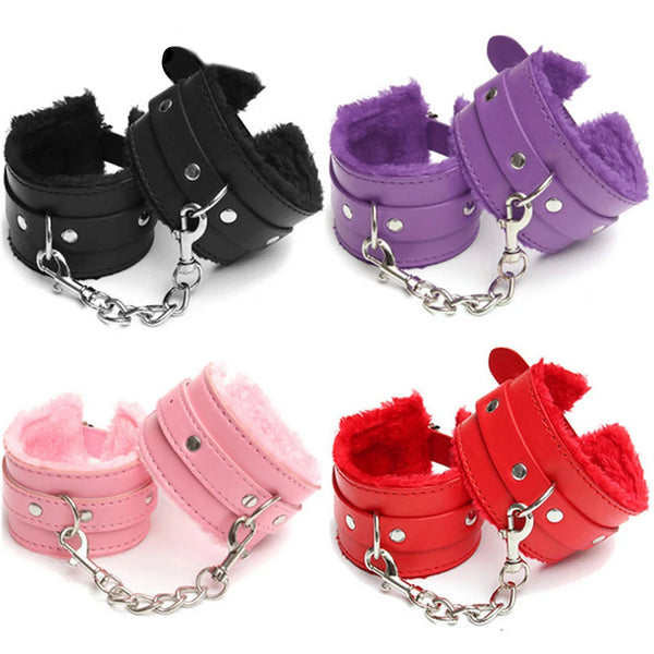 BDSM Bondage Set — Handcuffs & Ankle Cuffs