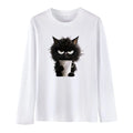 Funny Cat Print Women's T-Shirt
