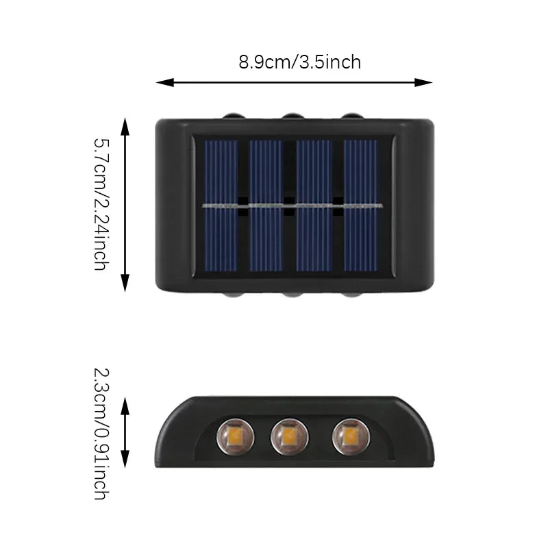 Outdoor Solar LED Wall Light – Waterproof