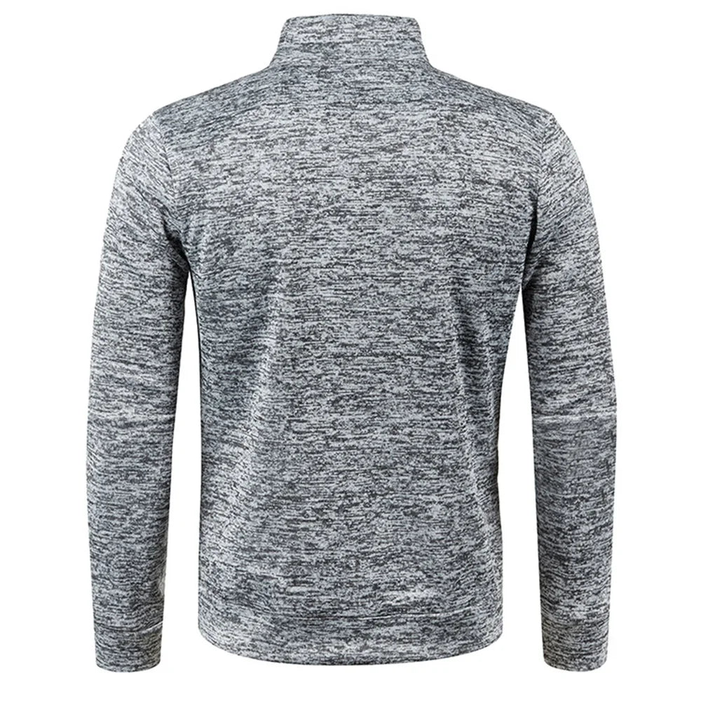 Men's Half-Zip Turtleneck Sweatshirt