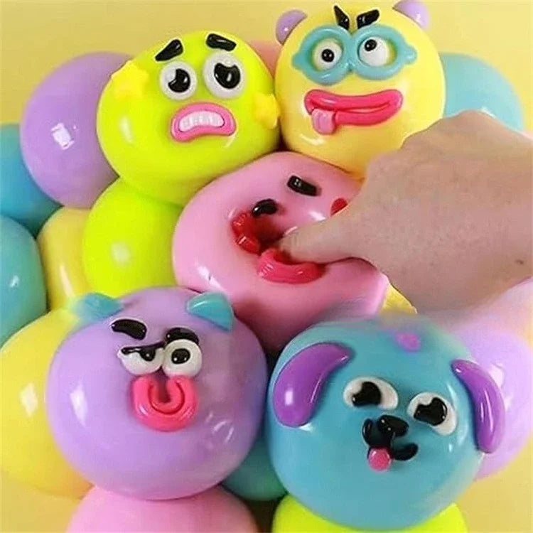 NEW Squishy Dog Face Toy — Slow Rise Stress Relief Squeeze Ball