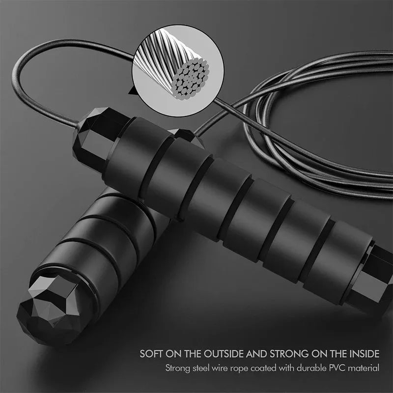 Tangle-Free Jump Rope with Ball Bearing Swivels – Unisex