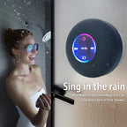 Waterproof Bluetooth Shower Speaker with Suction Cup & Hands-Free Calling