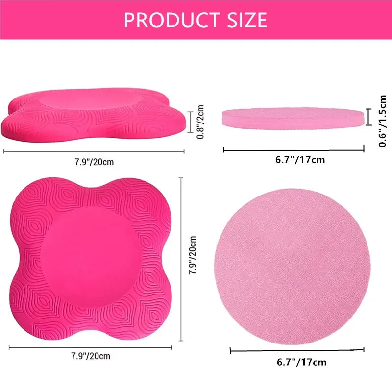 Extra-Thick Yoga Knee Pads (Set of 2) — Cushioned Support for Knees, Elbows & Wrists