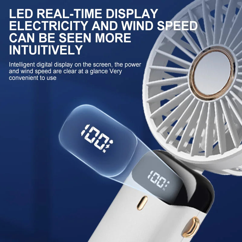 Portable Mini Fan With 5 Speeds