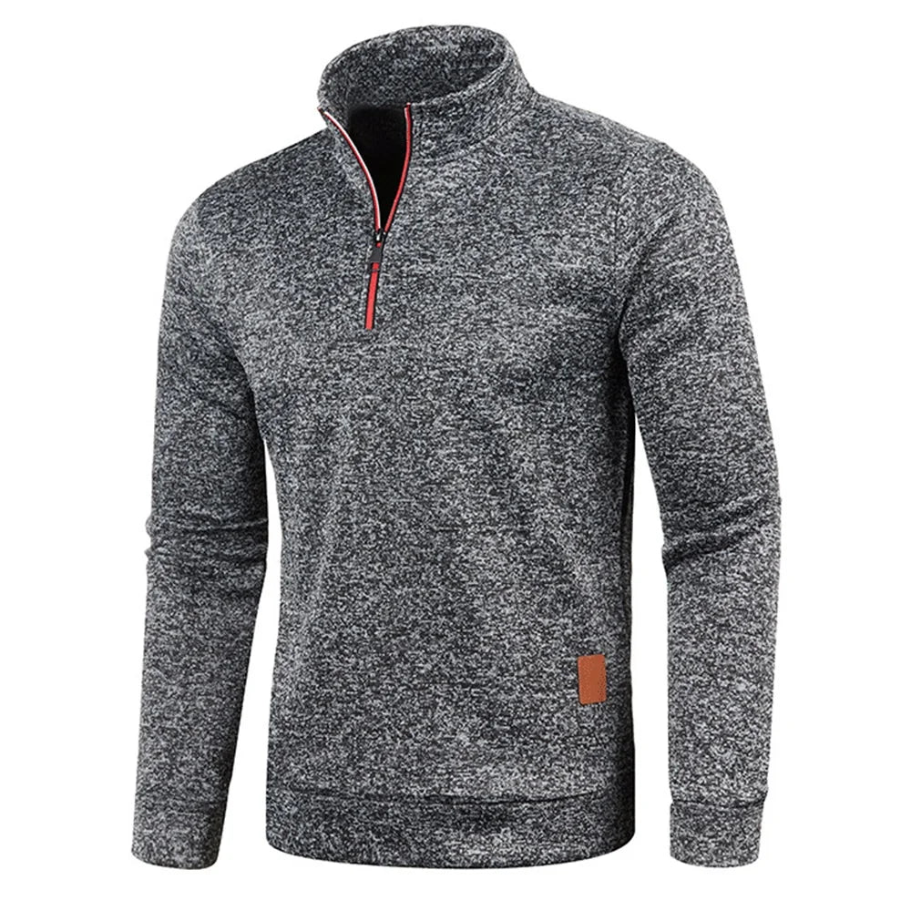 Men's Half-Zip Turtleneck Sweatshirt