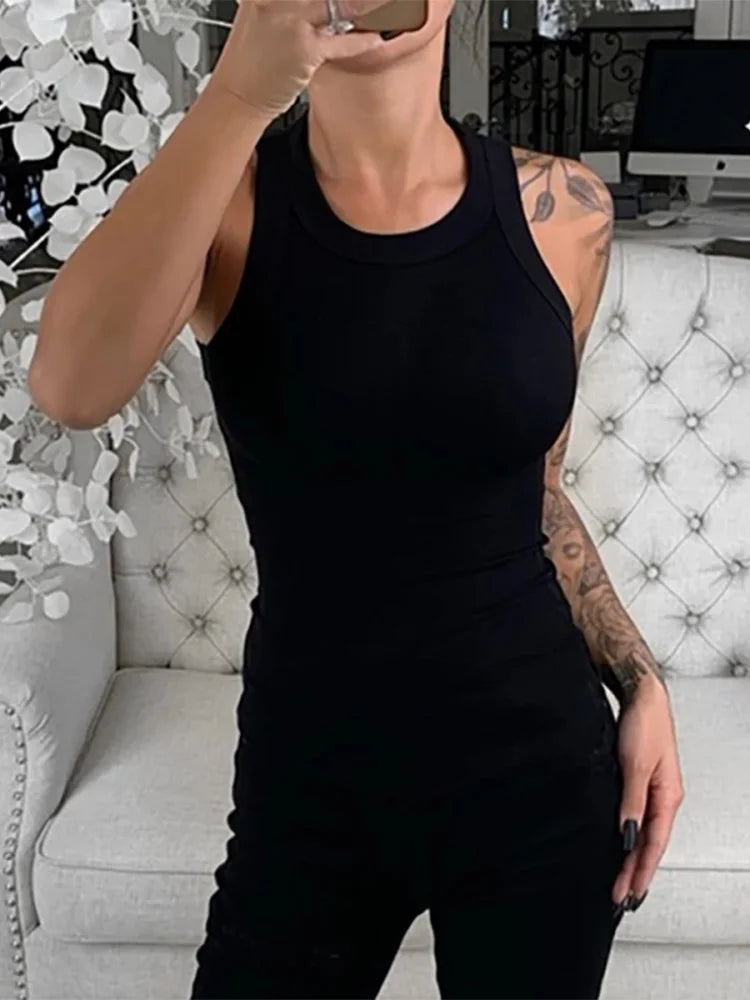 Women's Ribbed Tank Top – Sleeveless Summer Camisole