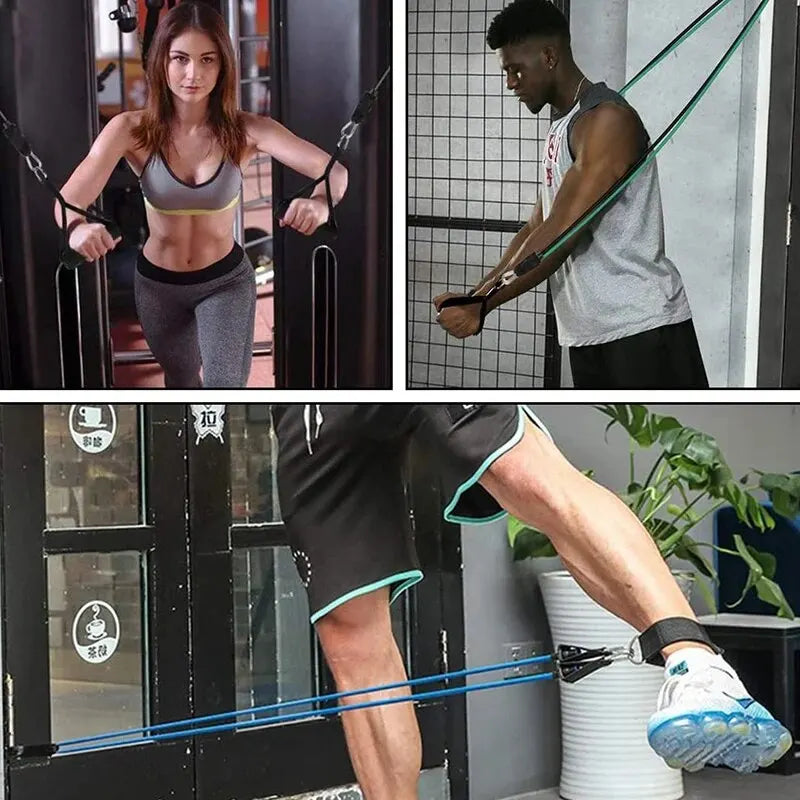 Resistance Bands with Handles – Home & Gym Strength Training Set