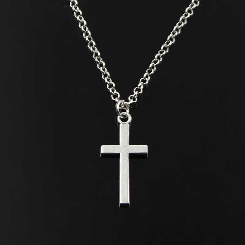 Double-Sided Cross Pendant Necklace