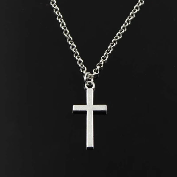 Double-Sided Cross Pendant Necklace
