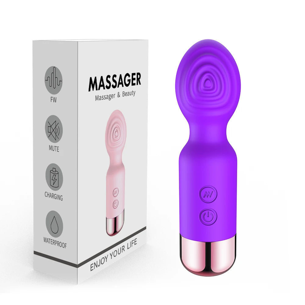 Mini AV Wand Vibrator for Women – G-Spot & Clitoral Stimulator
