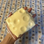 Jumbo Cheese Cube Stress Ball | Squishy Fidget Toy for Stress Relief & ASMR