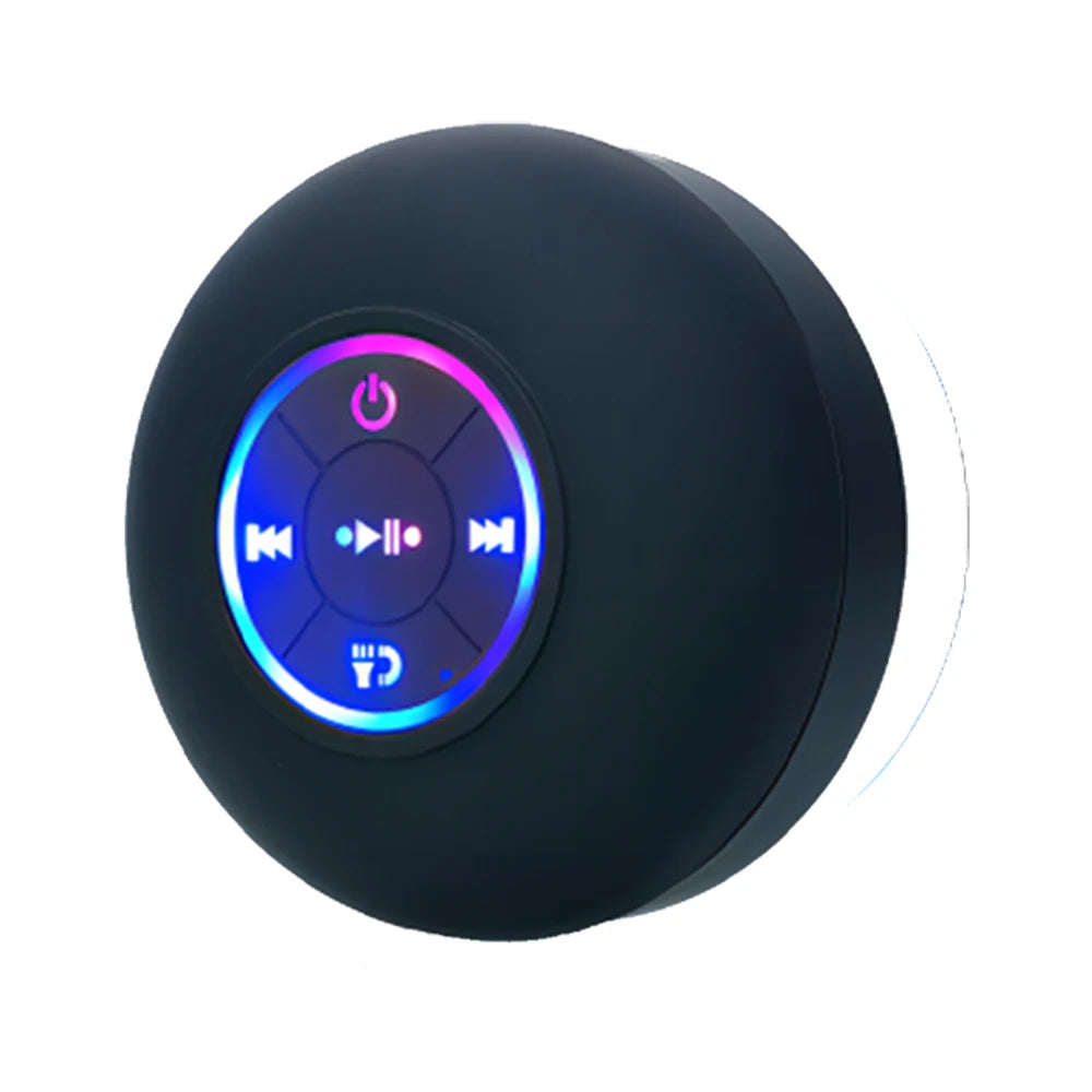 Waterproof Bluetooth Shower Speaker with Suction Cup & Hands-Free Calling