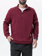 Men's Half-Zip Turtleneck Sweatshirt