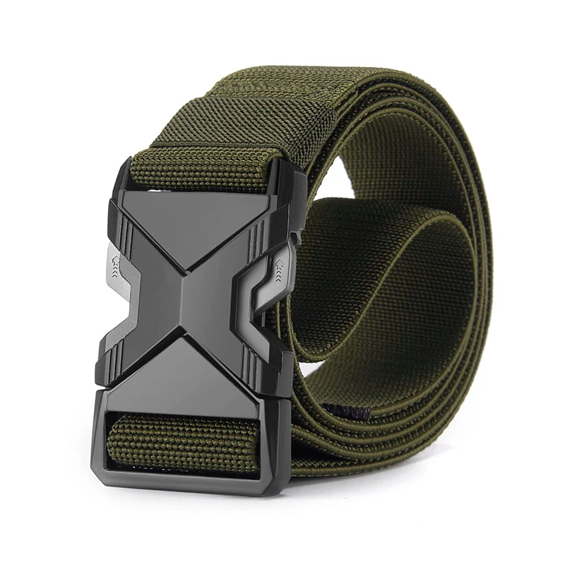 Men's Canvas Belt with Automatic Buckle — Casual, Everyday Style in 3 Colors