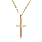 Cross Necklace Silver and Gold
