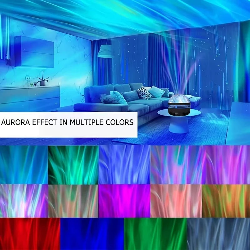 Star Projector – Galaxy, Northern Lights & Ocean Wave Night Light