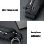Running Belt with Phone Holder — Waterproof Sports Waist Pack with Reflective Strips
