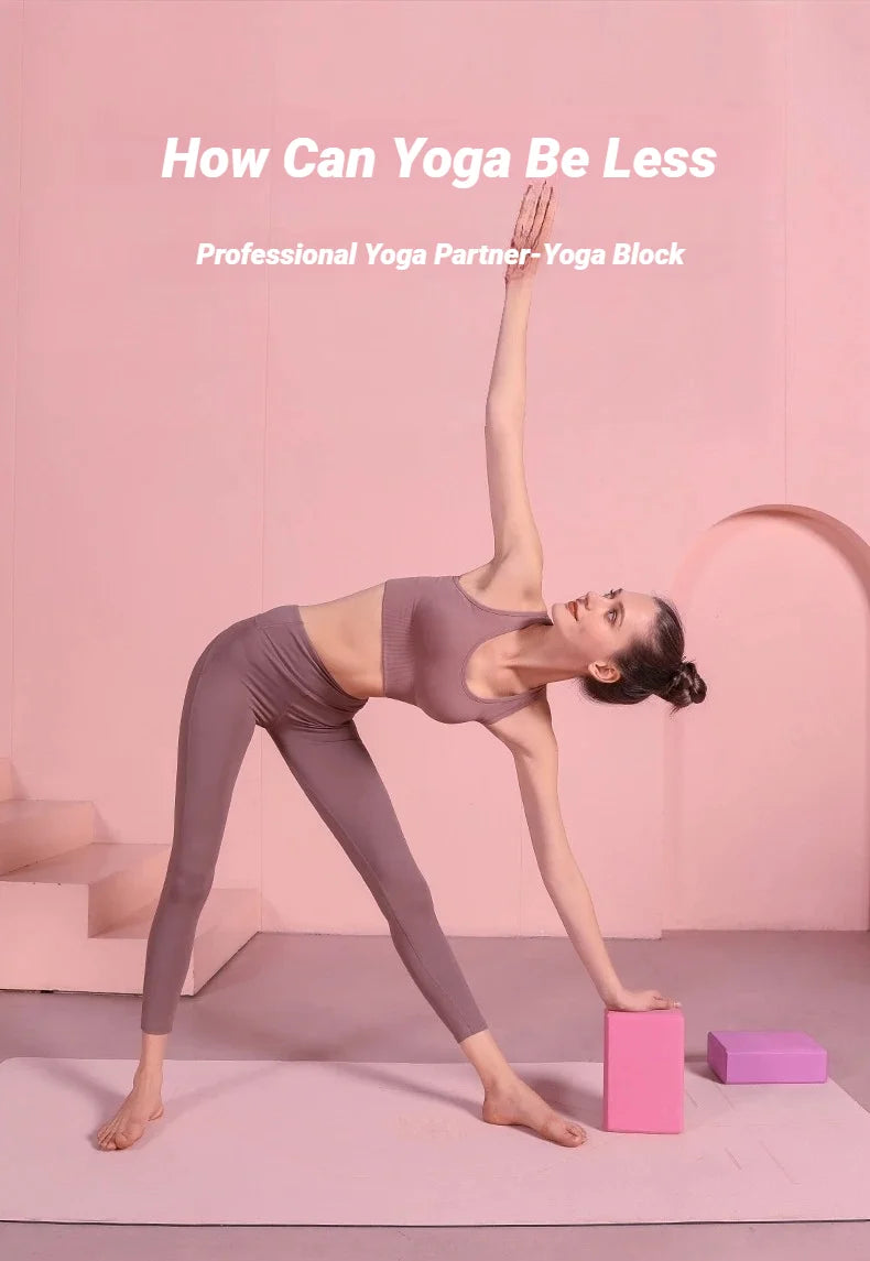 EVA Foam Yoga Blocks – Pilates & Stretching Support Bricks