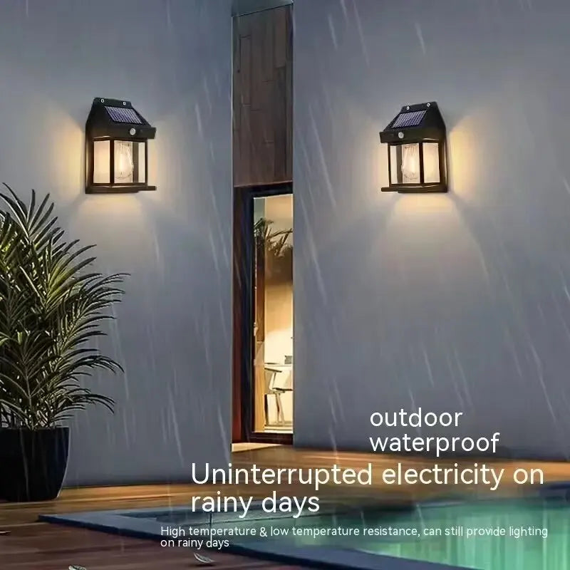 Solar Outdoor Waterproof LED Wall Light