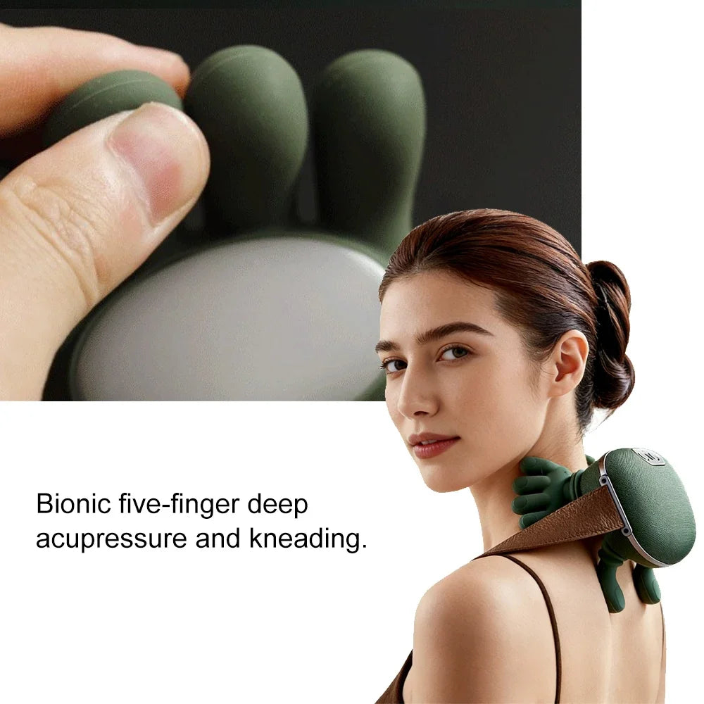 4D Shiatsu Neck & Shoulder Massager — Hands-Free Deep Tissue Relief