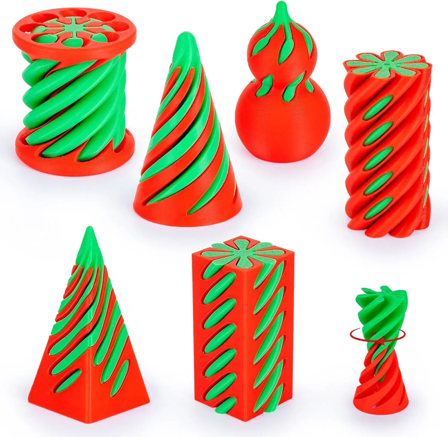 6 Pack Spiral Cone Fidget Toys