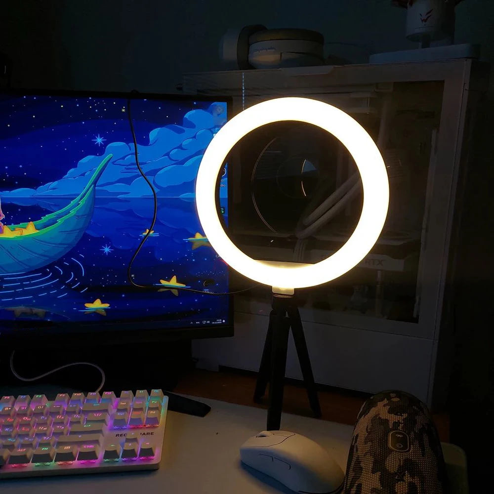 26cm Ring Light with Tripod Stand | Perfect Lighting for Selfies, Reels & Video Calls