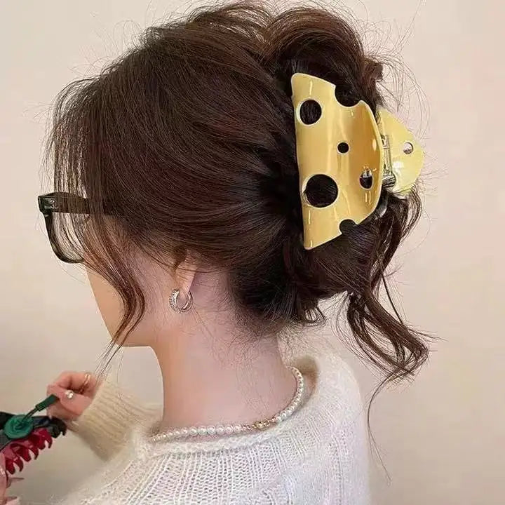 Women's Claw Hair Clips Cute Cheese Hair Accessories