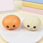 Giant Squishy Dumpling Stress Toy — Soft TPR with Bamboo Steamer
