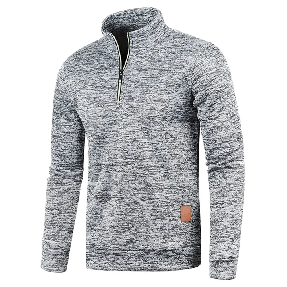 Men's Half-Zip Turtleneck Sweatshirt