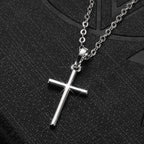 Cross Necklace Silver and Gold