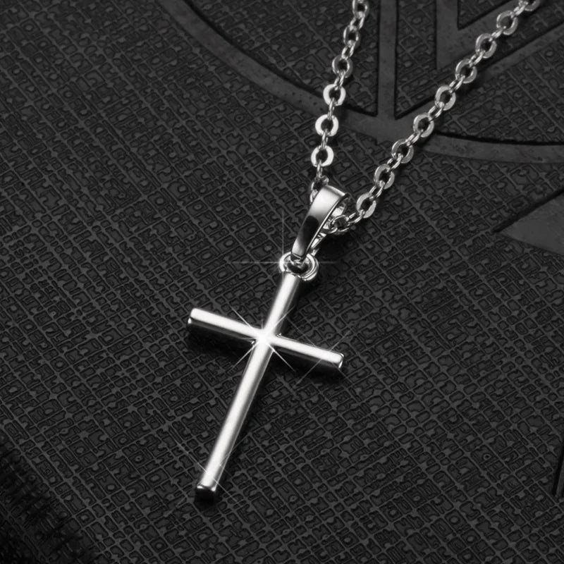 Cross Necklace Silver and Gold