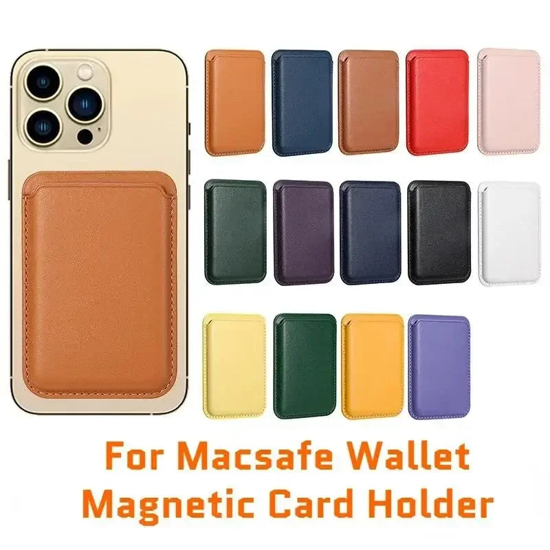 Magsafe Magnetic Leather Wallet Case For iPhone