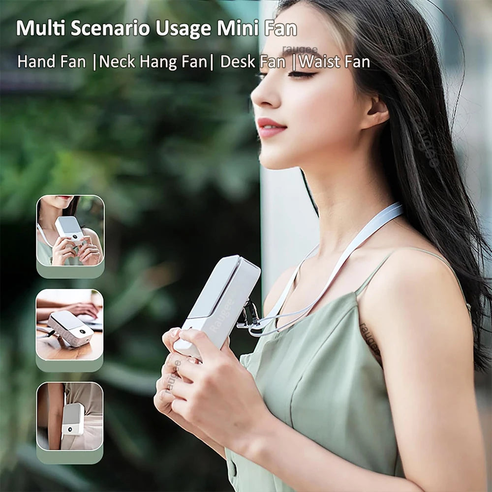 Portable Waist Fan Hanging Neck Fan