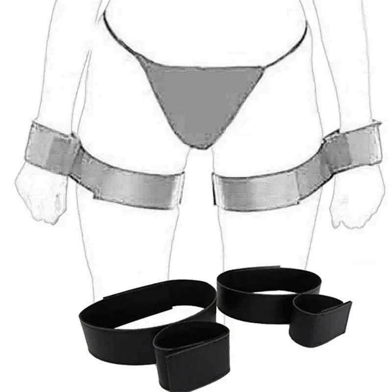 Soft Restraint Cuffs Set | Adjustable Handcuffs & Ankle Cuffs | BDSM Bondage Kit